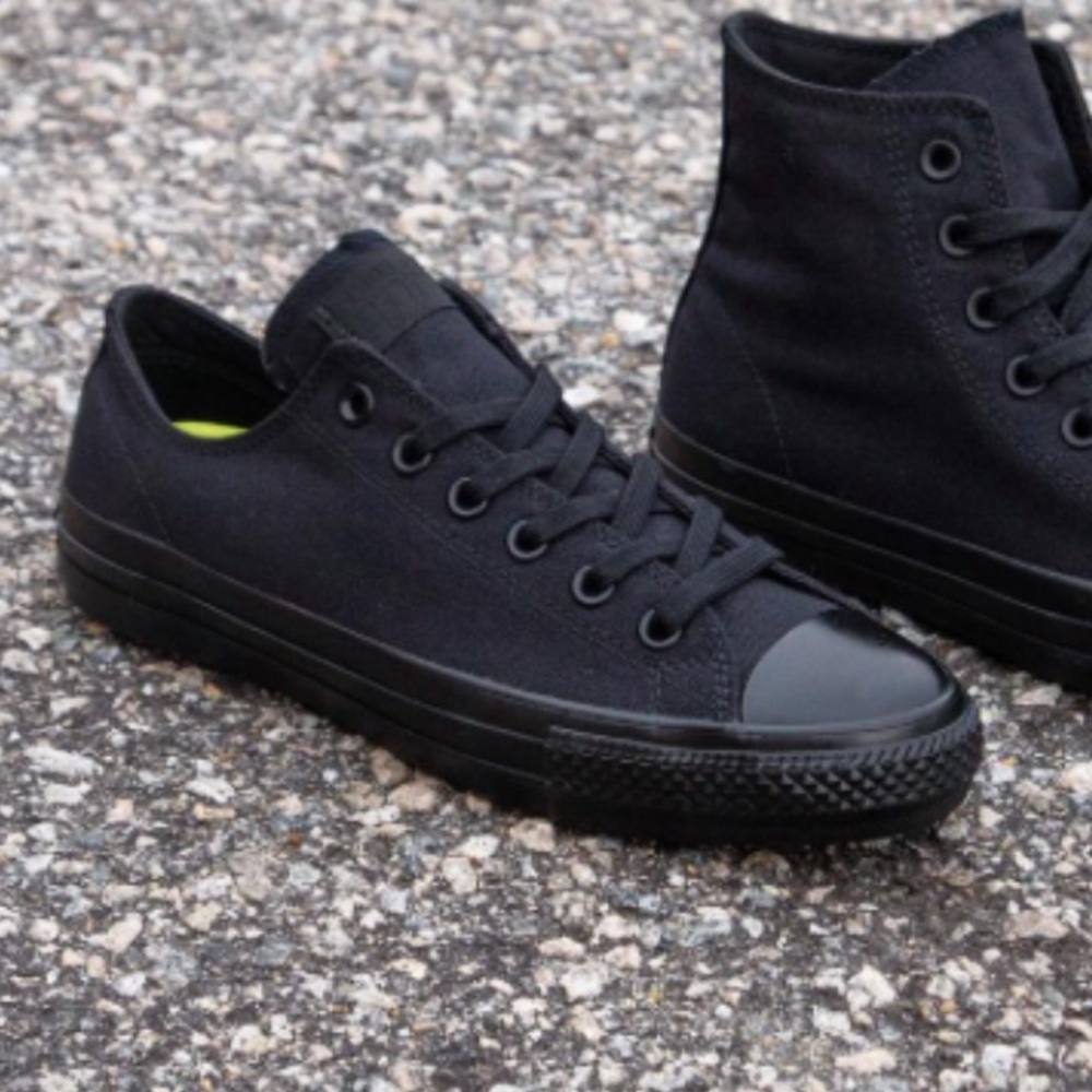 Converse Ctas Pro Low Top Black Black W AUTHENTIC - Picture 2 of 7